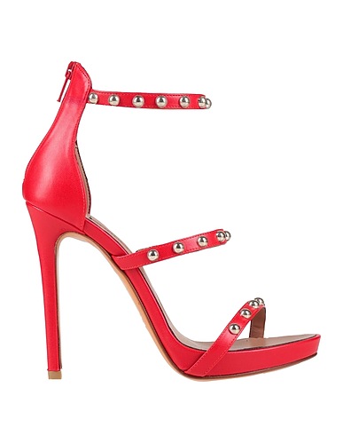 ALBANO Sandals Red Textile fibers