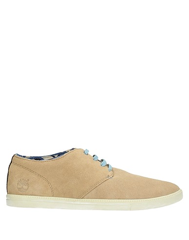 TIMBERLAND Laced shoes Beige Soft Leather