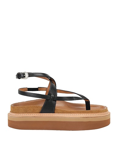 ISABEL MARANT Flip flops Black Soft Leather