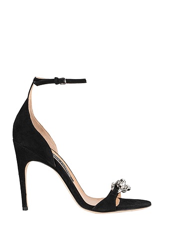 SERGIO ROSSI Sandals Black Leather