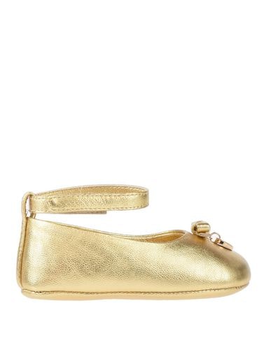 gold newborn shoes