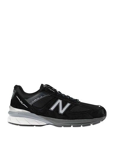 NEW BALANCE Sneakers  990 v5 Negro Cuero, Fibras textiles