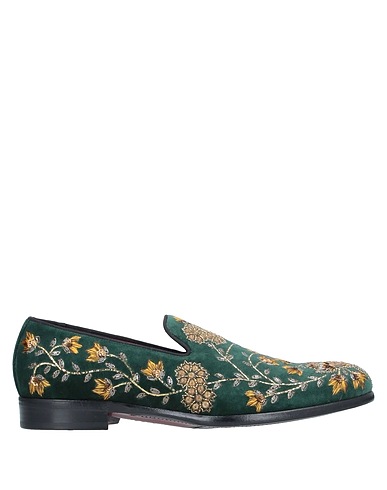 DOLCE&GABBANA Loafers Green 100% Cotton