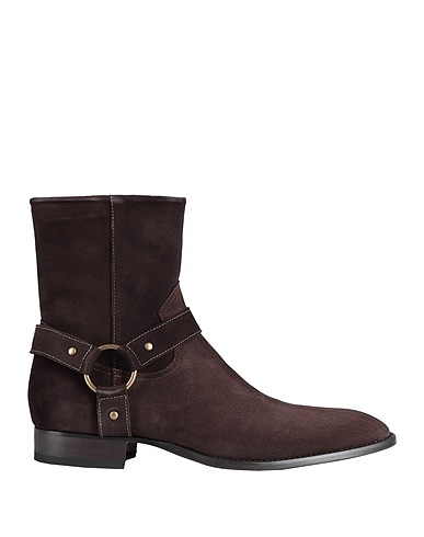 LEMARÉ Ankle boot Dark brown Leather