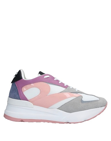RUCOLINE Sneakers Grey Leather, Textile fibers