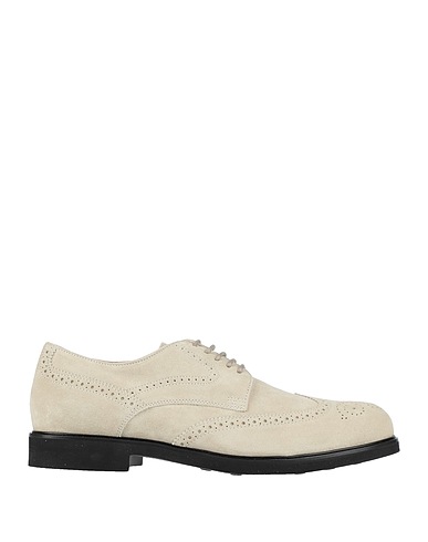 TOD'S レースアップシューズ サンド 革（なめし加工）