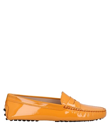 TOD'S Loafers Orange Leather