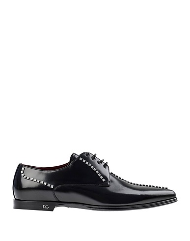 DOLCE&GABBANA Laced shoes Black 100% Calfskin