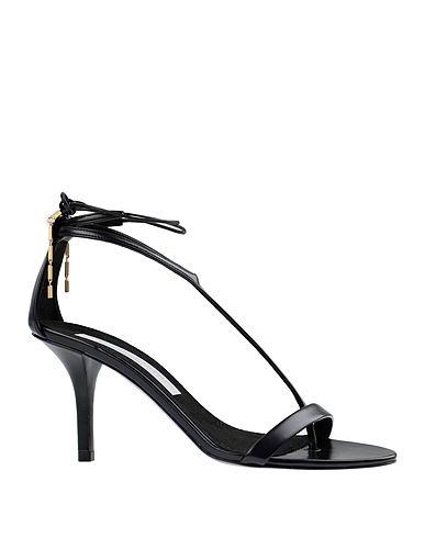 STELLA McCARTNEY Sandals Black Textile fibers