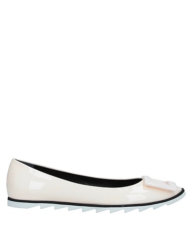 ROGER VIVIER Ballerinas Elfenbein Leder