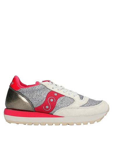 SAUCONY Sneakers Grigio chiaro Fibre tessili, Pelle
