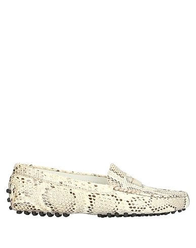 TOD'S Loafers Ivory Soft Leather