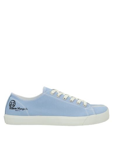 Shop Maison Margiela Man Sneakers Sky Blue Size 8 Textile Fibers