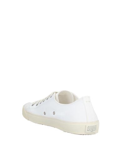 Shop Maison Margiela Man Sneakers White Size 9 Textile Fibers