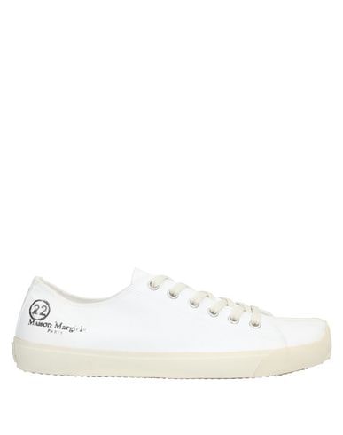 Shop Maison Margiela Man Sneakers White Size 9 Textile Fibers