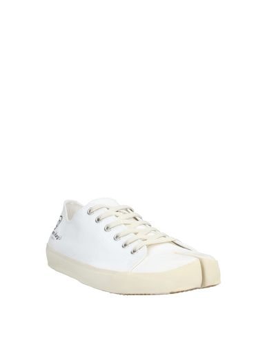 Shop Maison Margiela Man Sneakers White Size 8.5 Textile Fibers