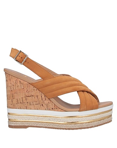 HOGAN Sandals Beige Leather