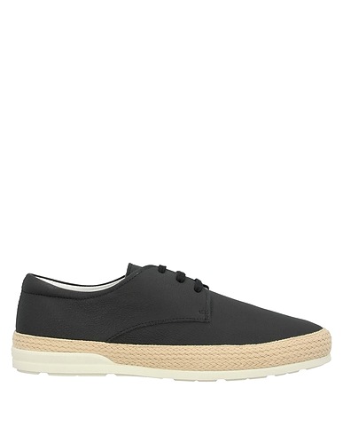 HOGAN Espadrilles Black Buffalo leather