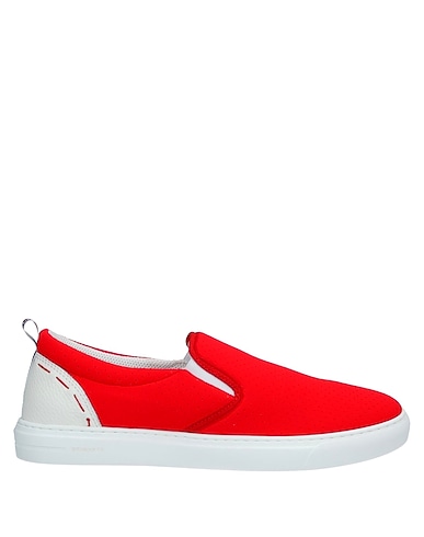 BRIMARTS Sneakers Red Soft Leather, Textile fibres