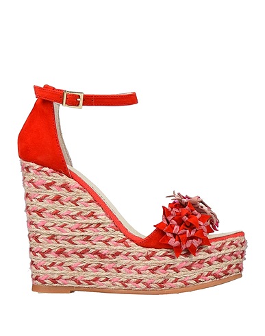 ESPADRILLES Espadrilles Red Leather