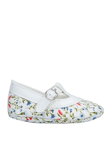 LE BEBÉ Newborn shoes White Soft Leather, Textile fibers