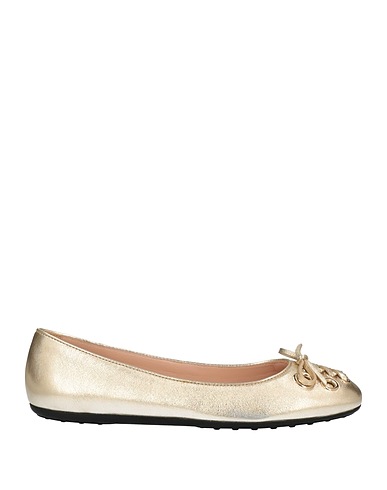 TOD'S Ballet flats Platinum Soft Leather