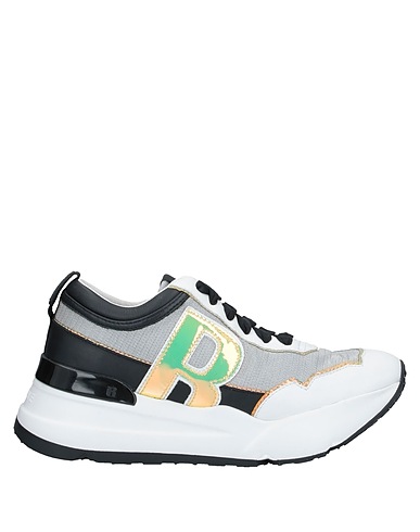 RUCOLINE Sneakers Black Leather, Textile fibers