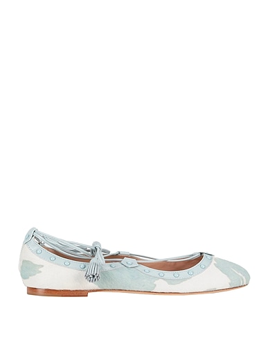 TOD'S Ballet flats Turquoise Calfskin