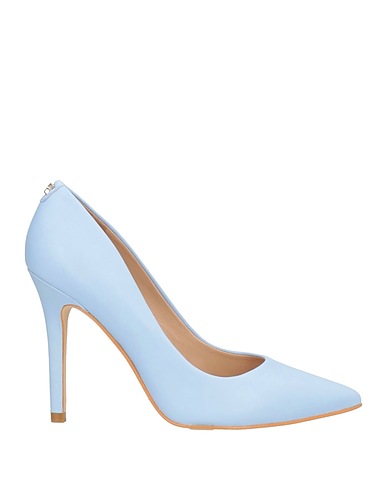 GUESS Pump Sky blue Leather