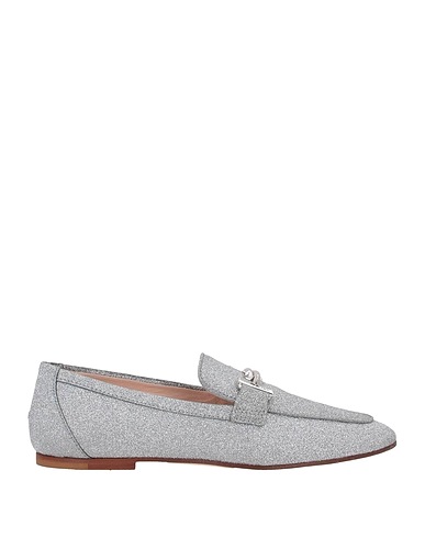 TOD'S Loafers Silver Calfskin