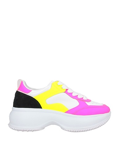 HOGAN Sneakers Fuchsia Leder, Recyceltes Leder