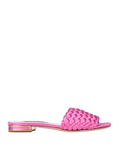 CASADEI Sandals Pink Textile fibres