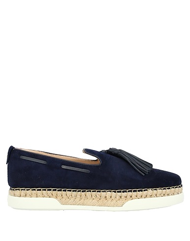 TOD'S Espadrilles Nachtblau Leder