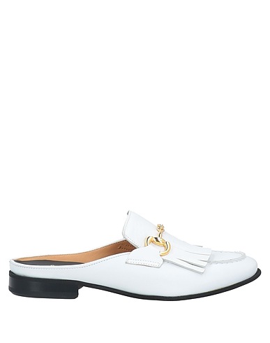 SEBOY'S Mules and clogs White Soft Leather