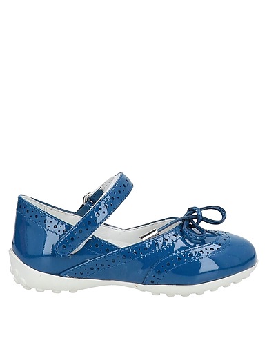 TOD'S Ballerine Blu Pelle
