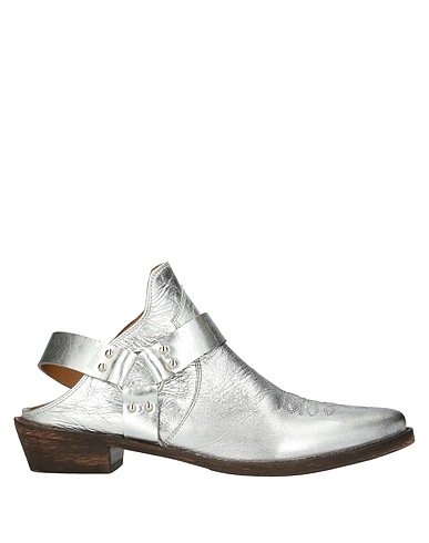 CORAL BLUE Mules and clogs Silver Leather