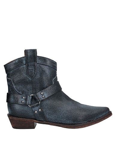 CORAL BLUE Stivaletti Nero Pelle