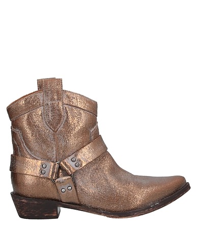 CORAL BLUE Ankle boot Bronze Leather