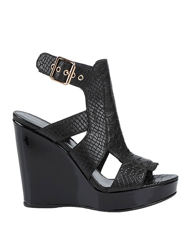 STUART WEITZMAN Sandals Black Leather