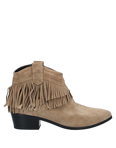JANET & JANET Ankle boot Khaki Leather