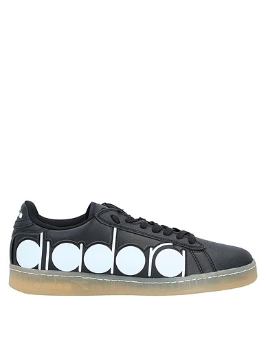 DIADORA Sneakers Black Soft Leather, Textile fibres
