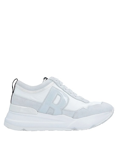 RUCOLINE Sneakers White Leather, Textile fibres, Other Fibres