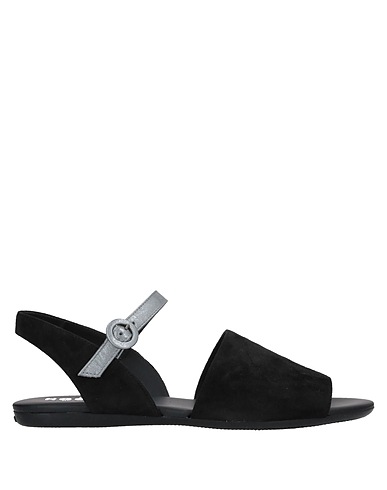 HOGAN Sandals Black Leather