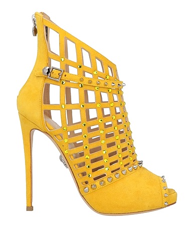 PHILIPP PLEIN Sandals Yellow Leather