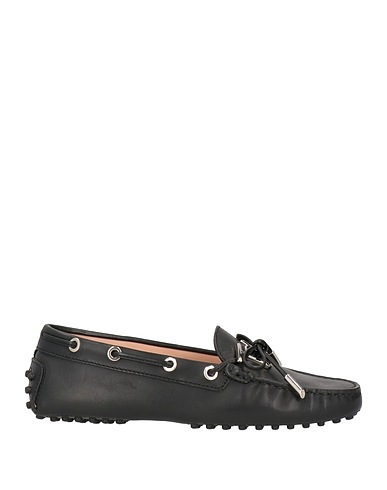 TOD'S 모카신 블랙 가죽