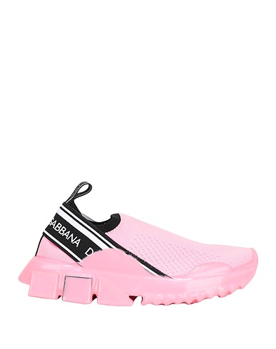 DOLCE&GABBANA Sneakers Pink 70% Polyester, 15% Viscose, 10% Polyamide, 5% Elastane