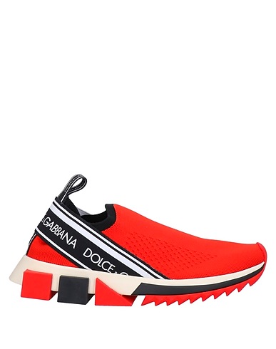 DOLCE&GABBANA Sneakers Rot 70% Polyester, 20% Polyamid, 5% Elastan, 3% Viskose, 2% Baumwolle