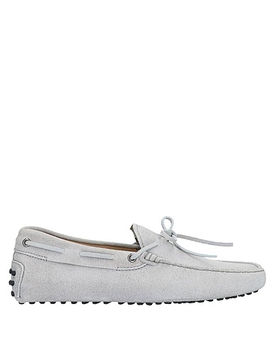 TOD'S Loafers Light grey Soft Leather