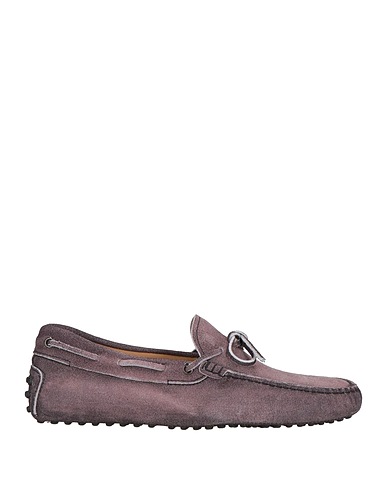 TOD'S Loafers Dark purple Soft Leather