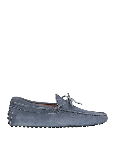 TOD'S モカシン ブルーグレー 革